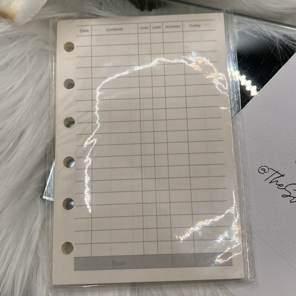 New! PM SIZE AGENDA REFILL PAGES, BUDGET STYLE Pack of 40-50 sheets, 6 holes - Picture 3 of 3